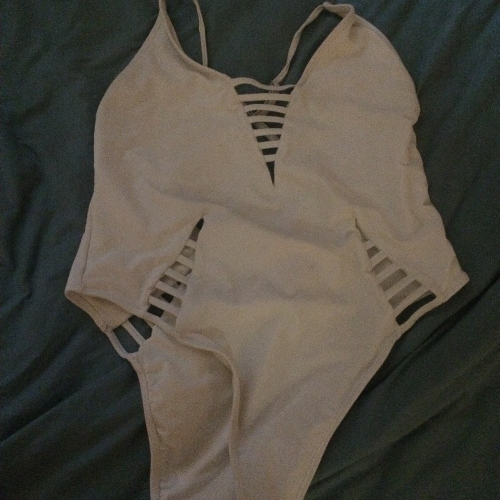 XL Forever 21 White Bathing Suit